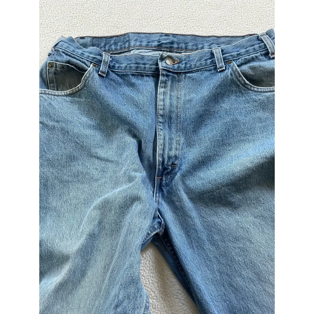 Vintage Made In USA Blue Sky Denim Co Mens 36x32 (33x30) Jeans 100% Cotton Rigid